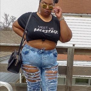 BCBG CROP TEE (long)